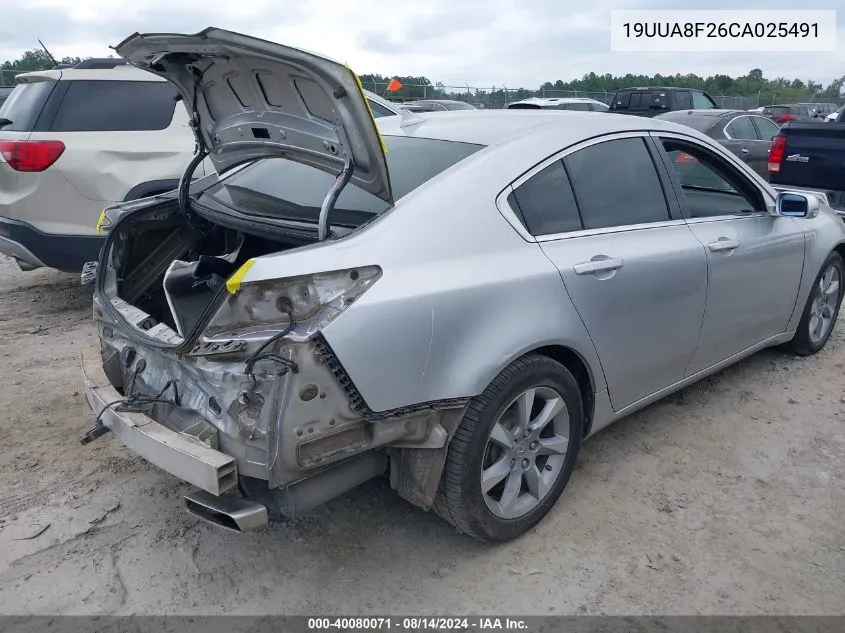 19UUA8F26CA025491 2012 Acura Tl 3.5