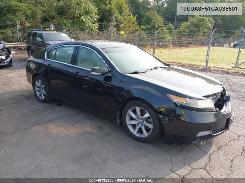 19UUA8F51CA035601 2012 Acura Tl 3.5