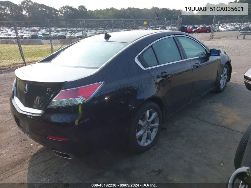 19UUA8F51CA035601 2012 Acura Tl 3.5