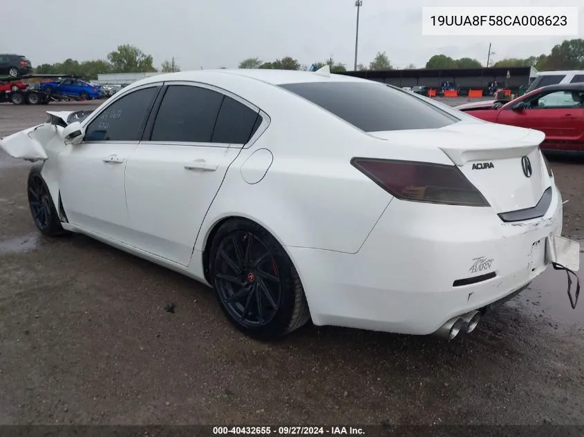 19UUA8F58CA008623 2012 Acura Tl 3.5