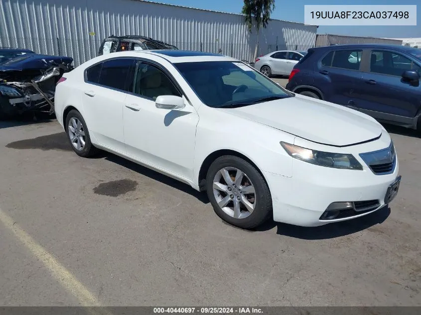 19UUA8F23CA037498 2012 Acura Tl 3.5