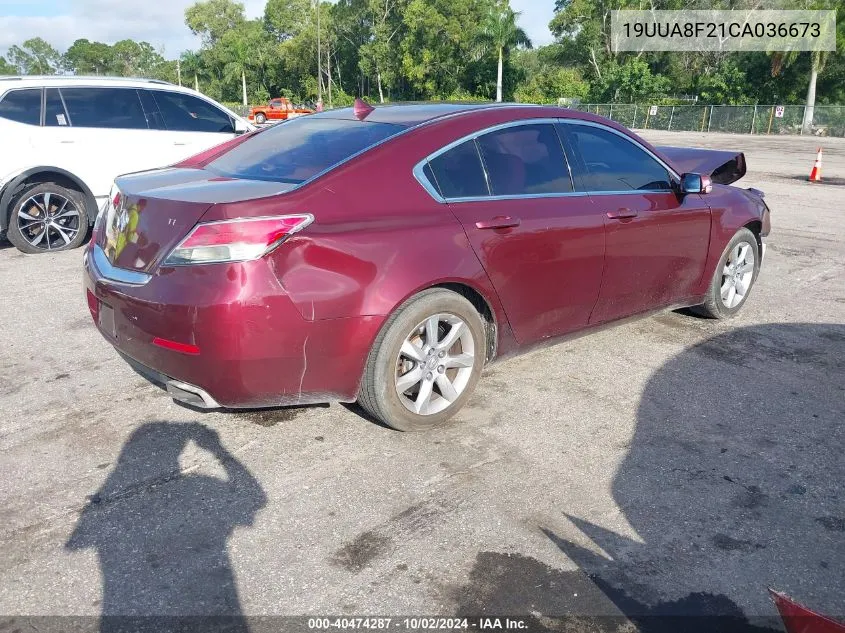 19UUA8F21CA036673 2012 Acura Tl 3.5