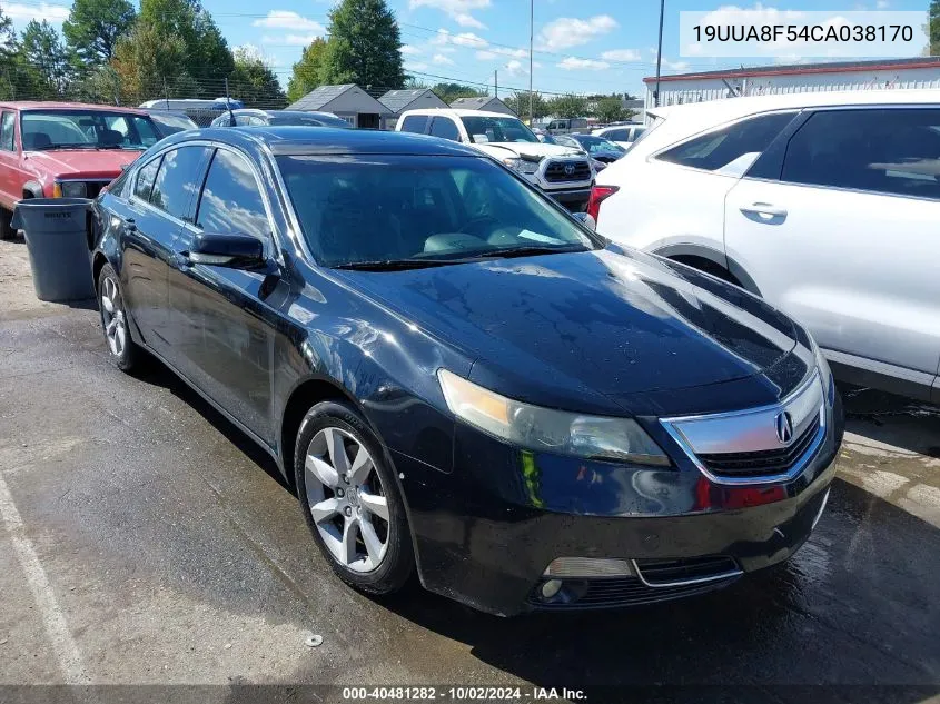 19UUA8F54CA038170 2012 Acura Tl 3.5