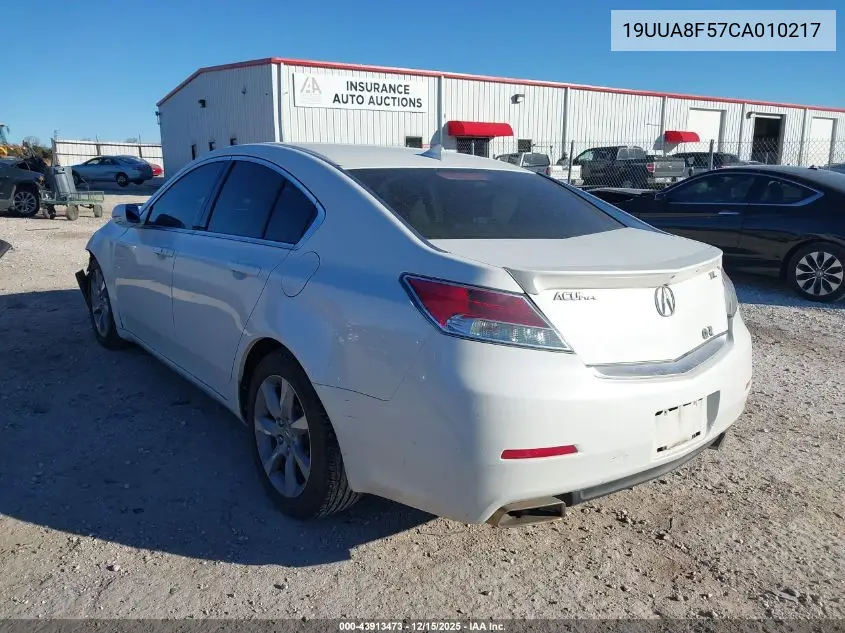19UUA8F57CA010217 2012 Acura Tl Tech Auto