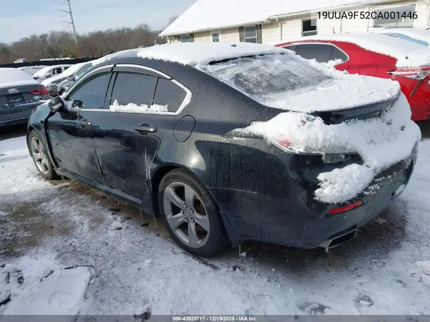 19UUA9F52CA001446 2012 Acura Tl 3.7
