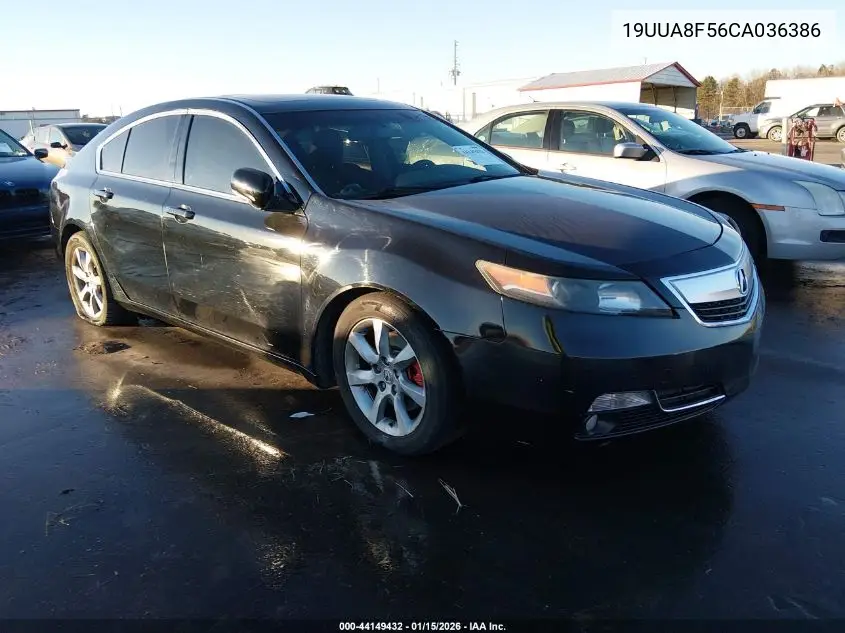19UUA8F56CA036386 2012 Acura Tl 3.5