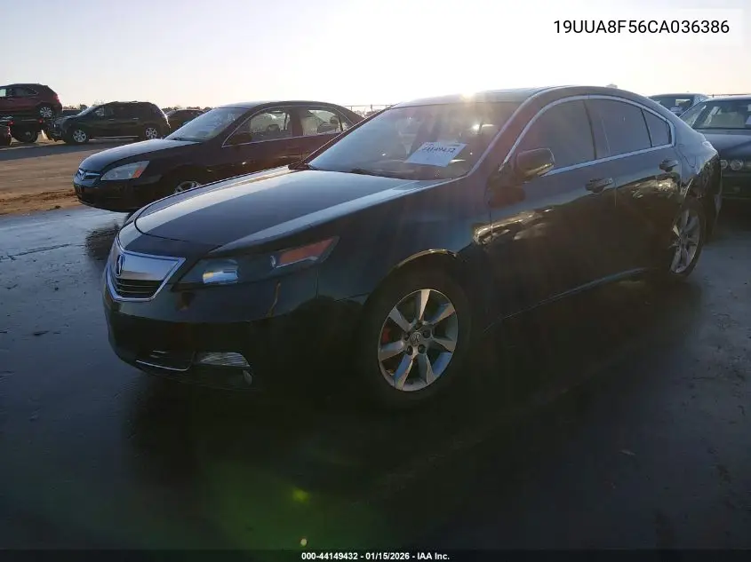 19UUA8F56CA036386 2012 Acura Tl 3.5