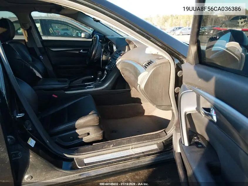 19UUA8F56CA036386 2012 Acura Tl 3.5
