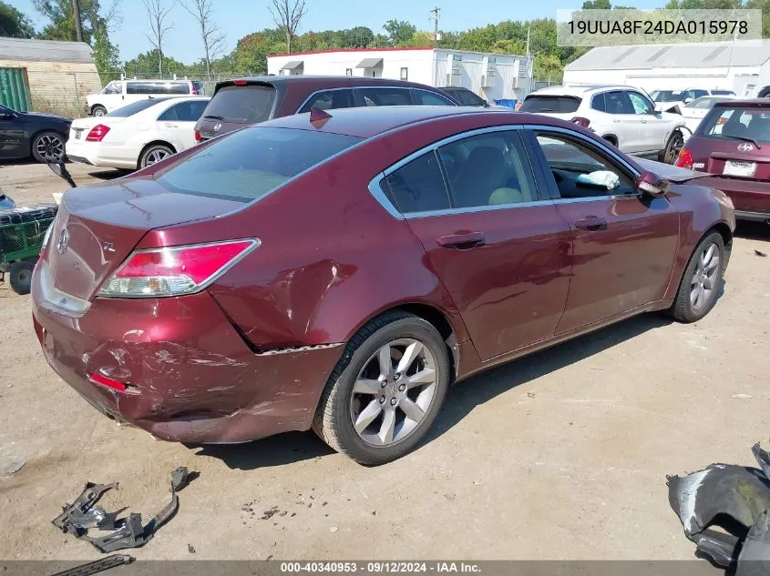 19UUA8F24DA015978 2013 Acura Tl 3.5