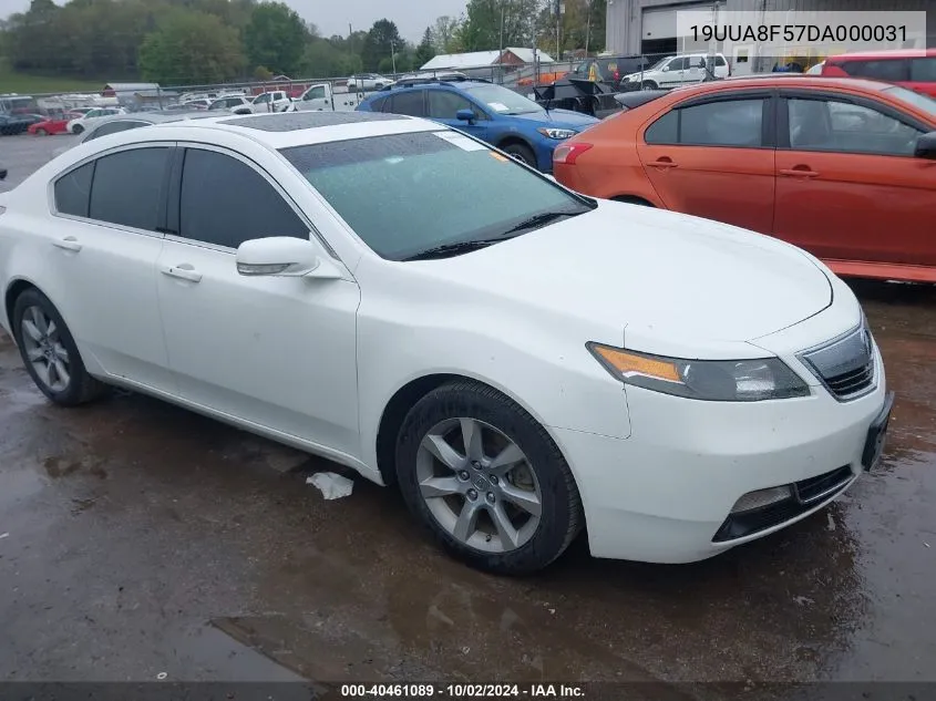 19UUA8F57DA000031 2013 Acura Tl 3.5