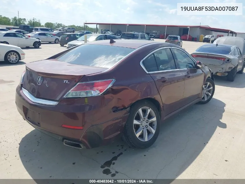 19UUA8F53DA007087 2013 Acura Tl 3.5