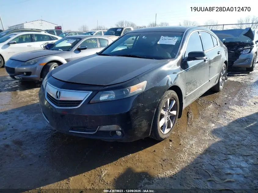 19UUA8F28DA012470 2013 Acura Tl 3.5