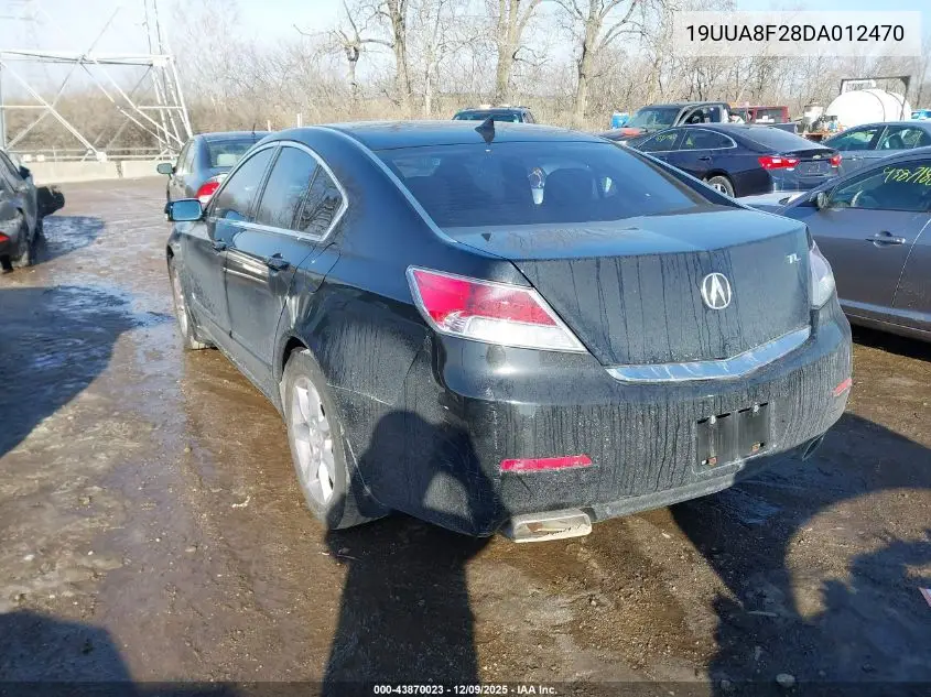 19UUA8F28DA012470 2013 Acura Tl 3.5