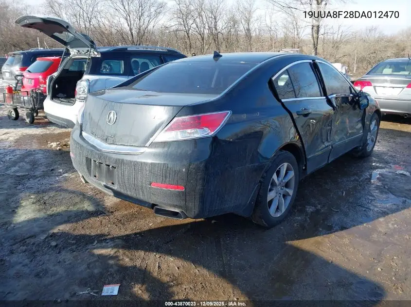 19UUA8F28DA012470 2013 Acura Tl 3.5