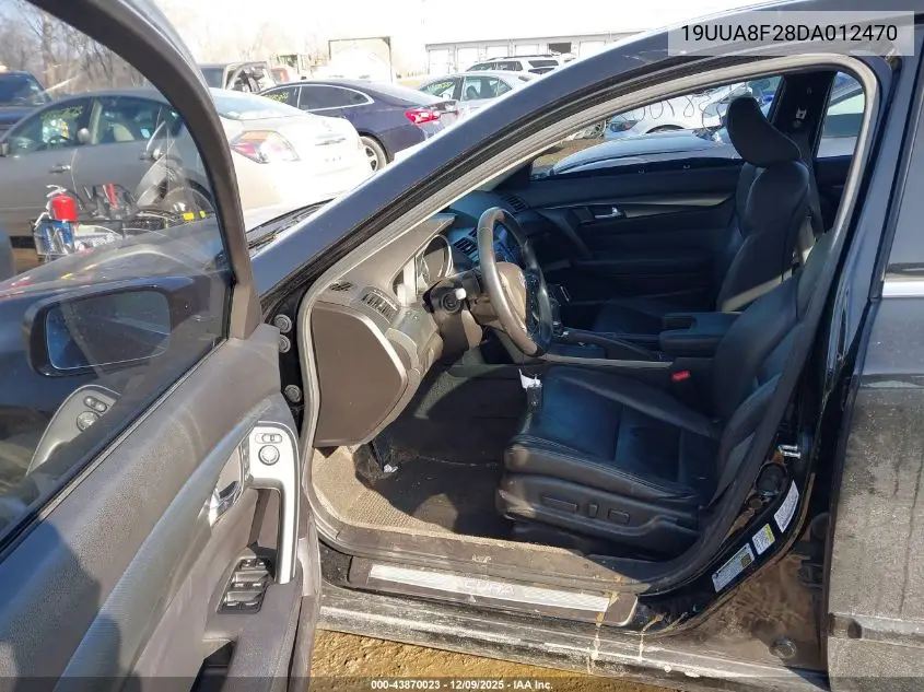19UUA8F28DA012470 2013 Acura Tl 3.5