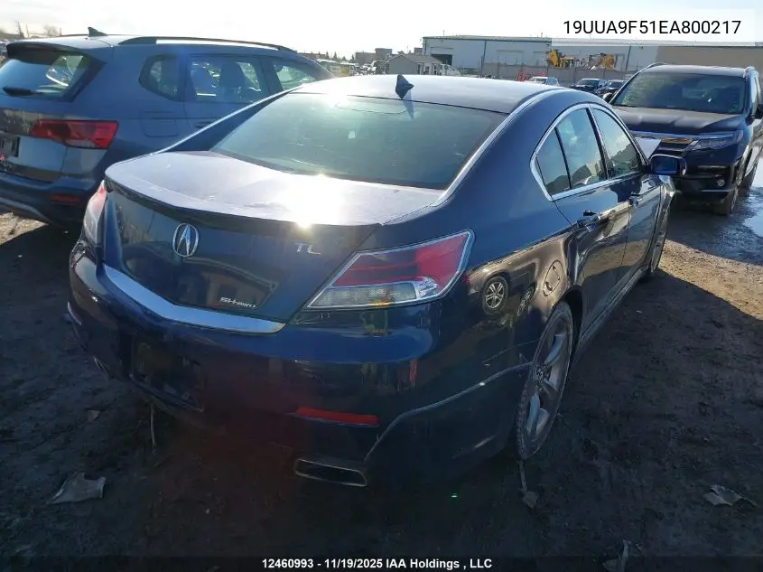 19UUA9F51EA800217 2014 Acura Tl Tech