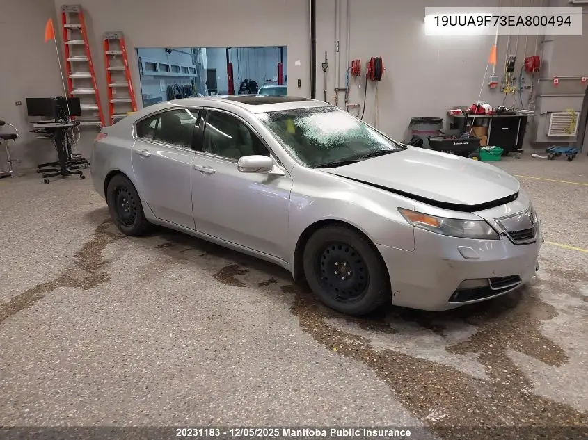 19UUA9F73EA800494 2014 Acura Tl