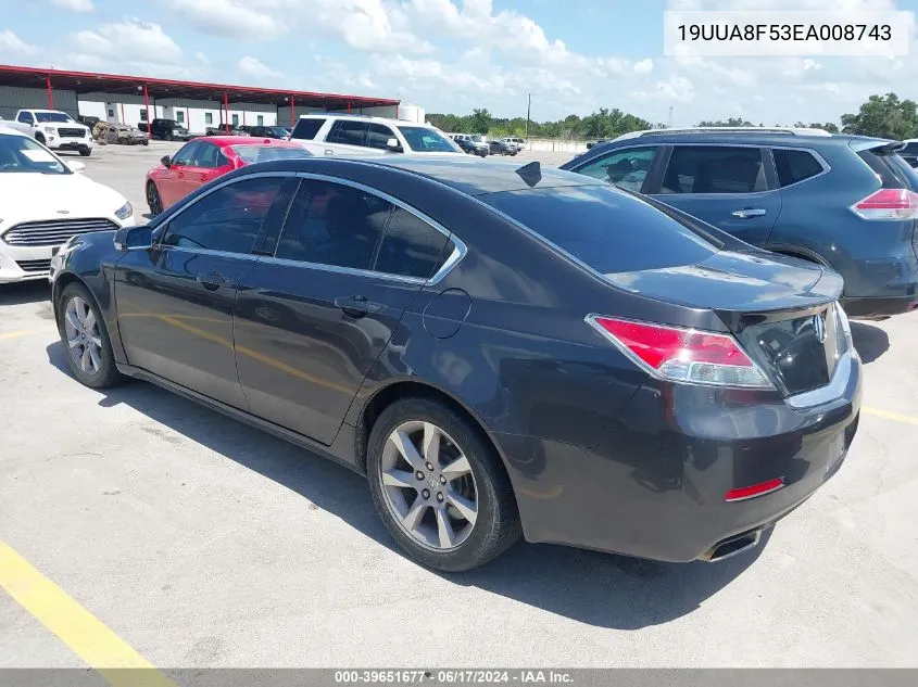 19UUA8F53EA008743 2014 Acura Tl 3.5