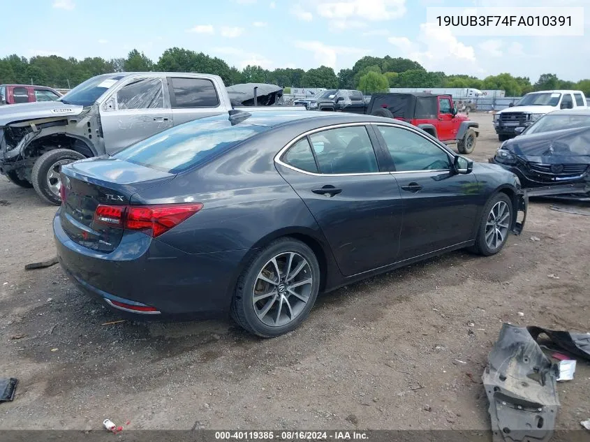 19UUB3F74FA010391 2015 Acura Tlx V6 Advance