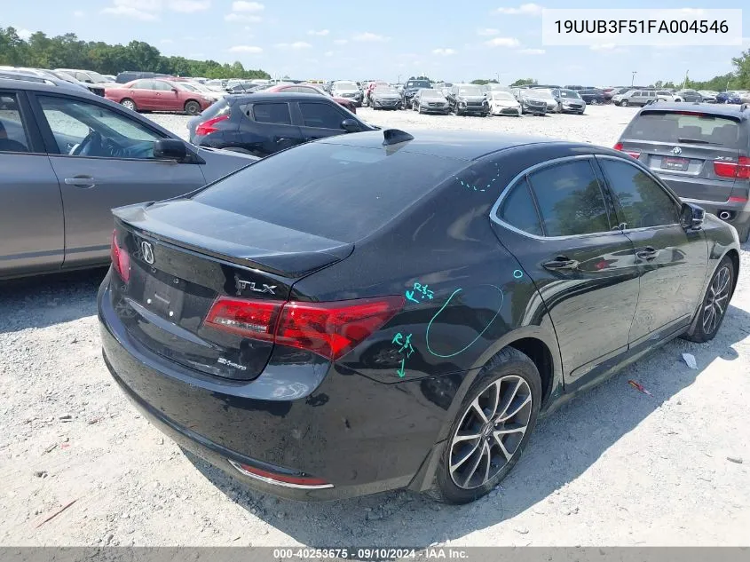 19UUB3F51FA004546 2015 Acura Tlx V6 Tech