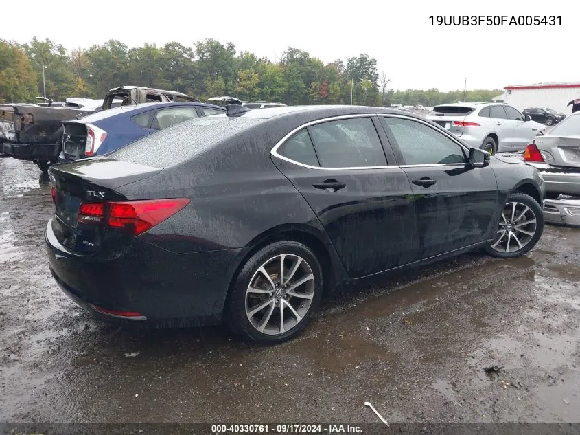 19UUB3F50FA005431 2015 Acura Tlx V6 Tech