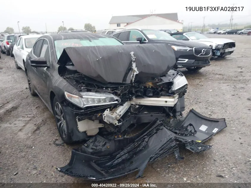 19UUB1F3XFA028217 2015 Acura Tlx