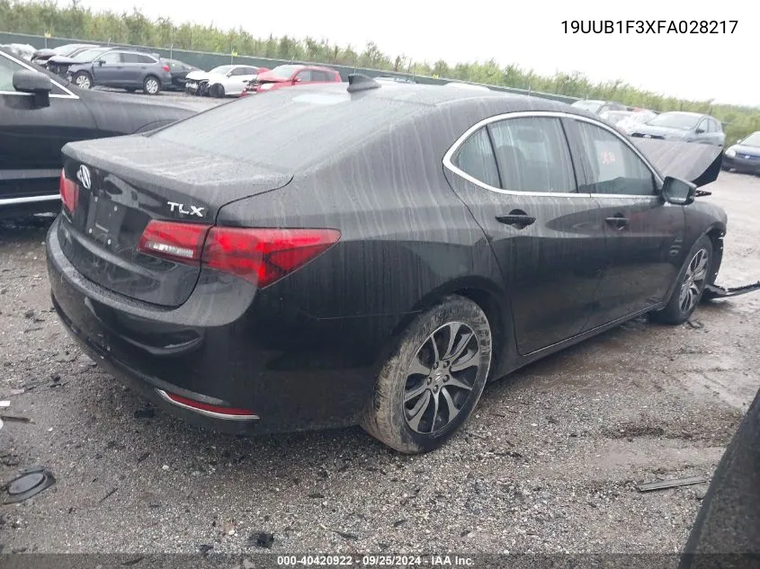 19UUB1F3XFA028217 2015 Acura Tlx