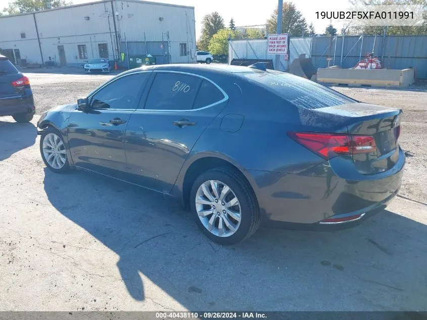 19UUB2F5XFA011991 2015 Acura Tlx V6 Tech