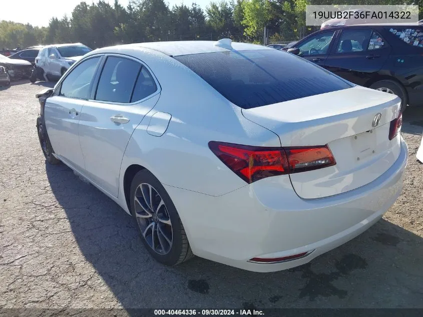 19UUB2F36FA014322 2015 Acura Tlx