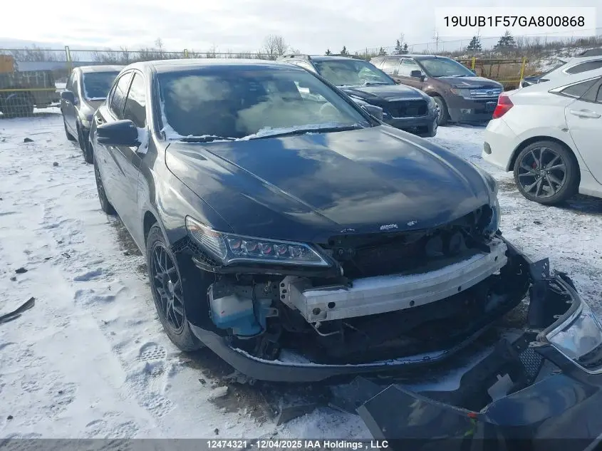 19UUB1F57GA800868 2016 Acura Tlx Tech