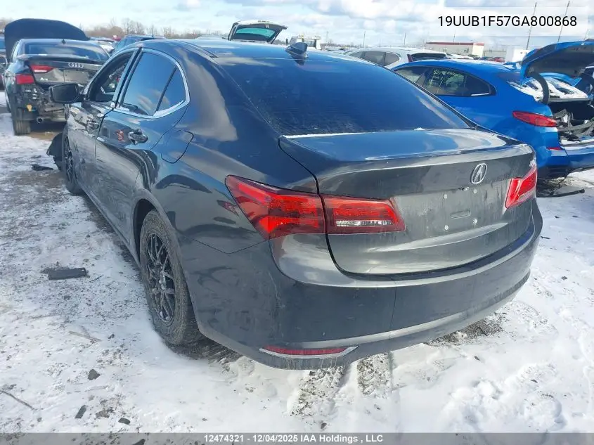 19UUB1F57GA800868 2016 Acura Tlx Tech