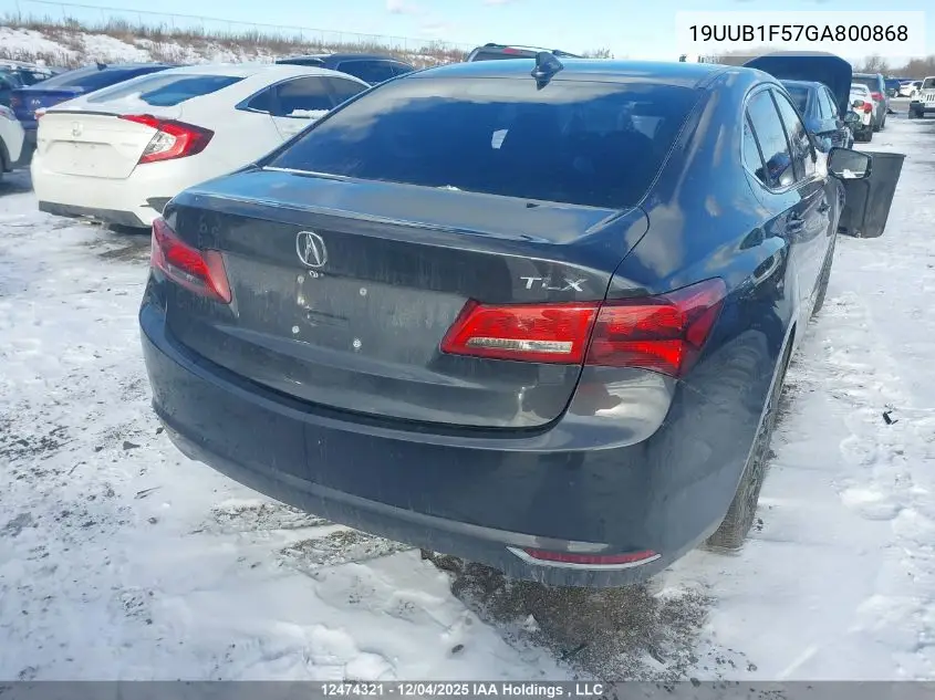 19UUB1F57GA800868 2016 Acura Tlx Tech