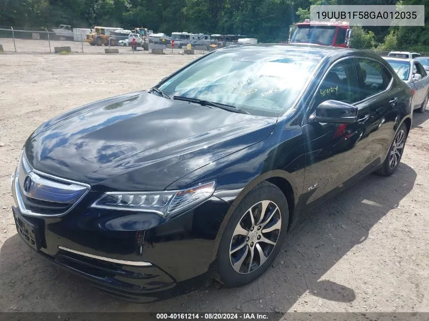 19UUB1F58GA012035 2016 Acura Tlx Tech