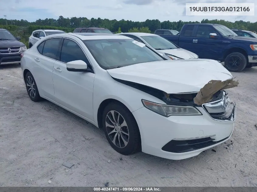 19UUB1F33GA012166 2016 Acura Tlx