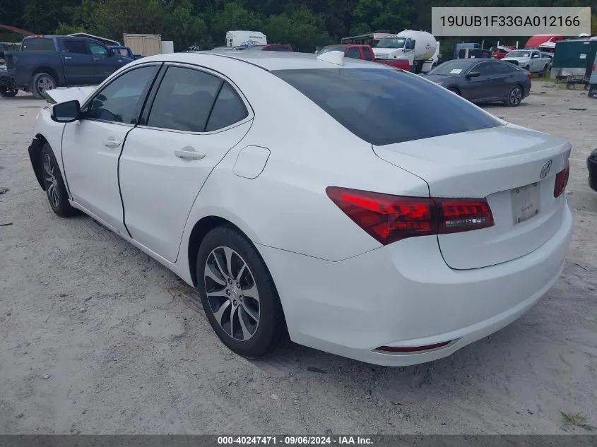 19UUB1F33GA012166 2016 Acura Tlx