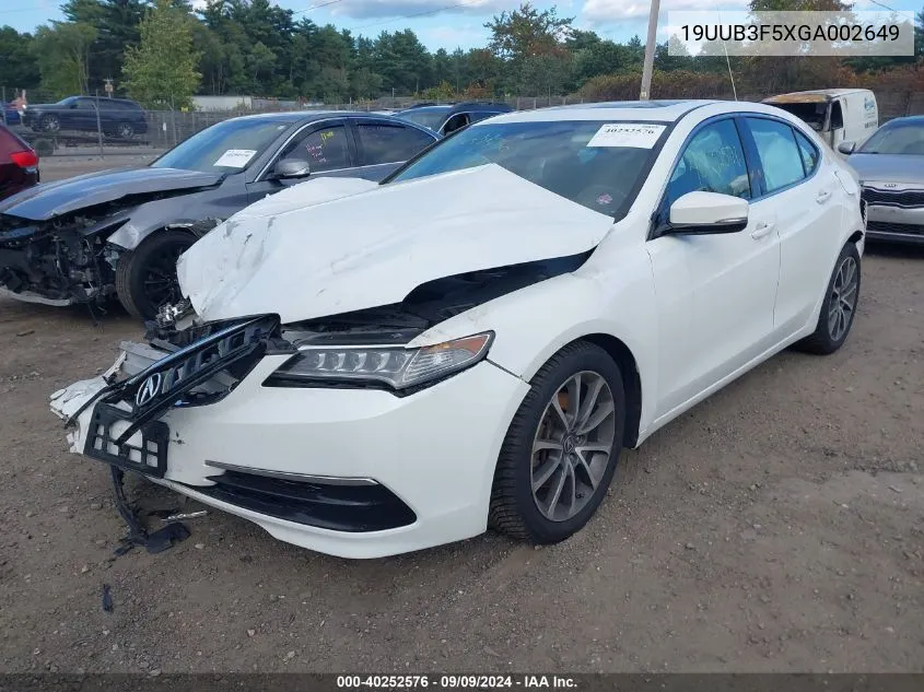 19UUB3F5XGA002649 2016 Acura Tlx V6 Tech