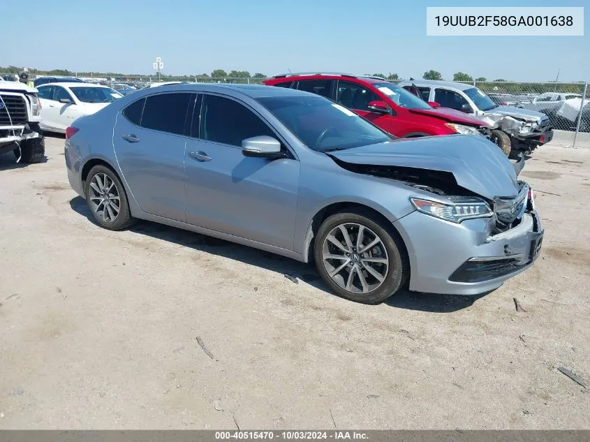 19UUB2F58GA001638 2016 Acura Tlx V6 Tech