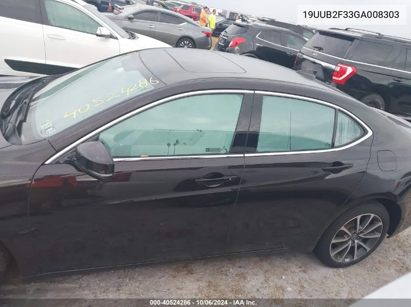 19UUB2F33GA008303 2016 Acura Tlx