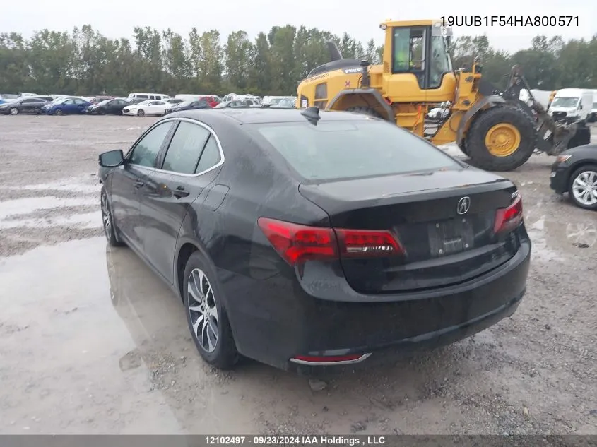 19UUB1F54HA800571 2017 Acura Tlx