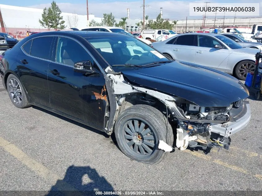 19UUB2F39HA006038 2017 Acura Tlx V6