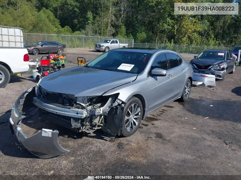 19UUB1F39HA008222 2017 Acura Tlx