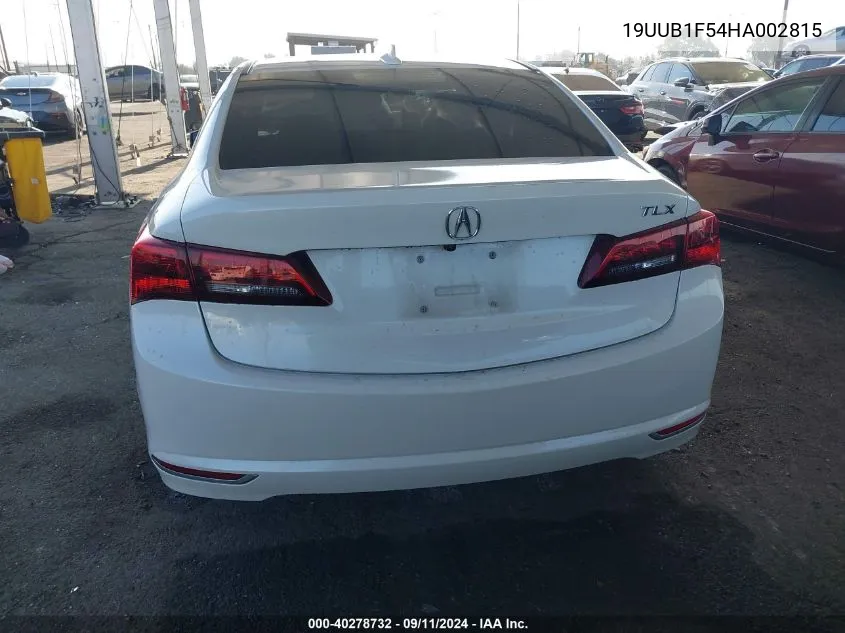 19UUB1F54HA002815 2017 Acura Tlx Tech