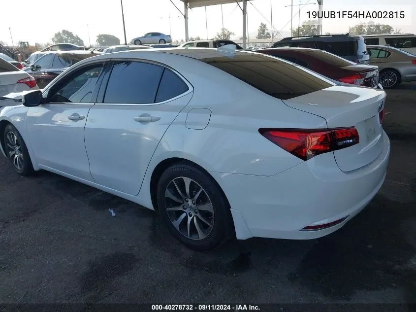 19UUB1F54HA002815 2017 Acura Tlx Tech