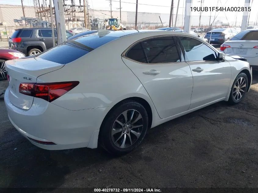 19UUB1F54HA002815 2017 Acura Tlx Tech