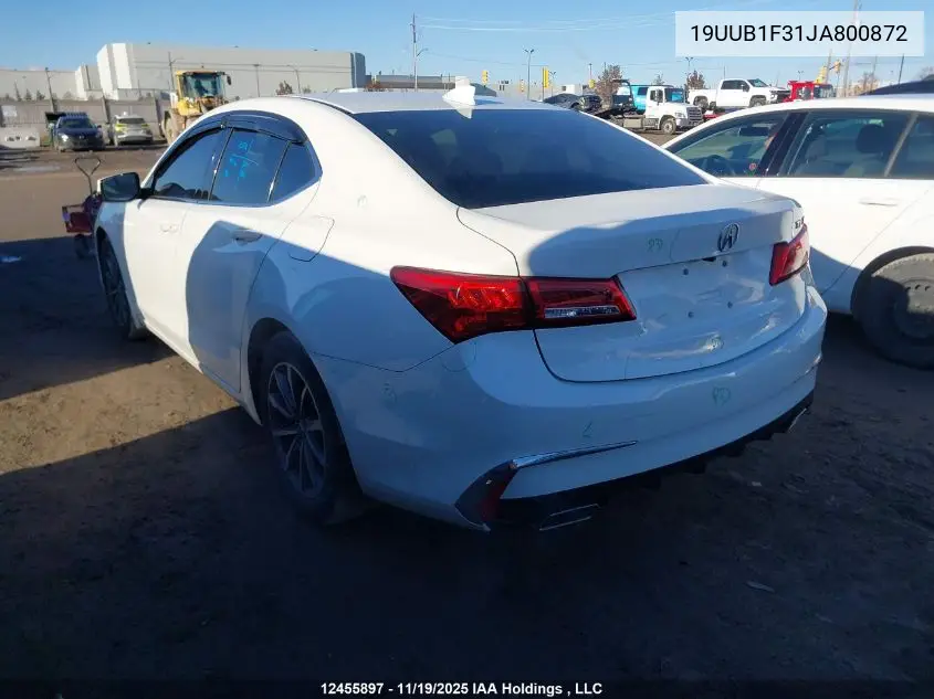 19UUB1F31JA800872 2018 Acura Tlx