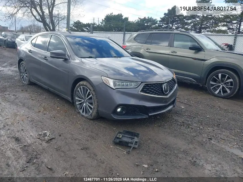 19UUB3F54JA801754 2018 Acura Tlx