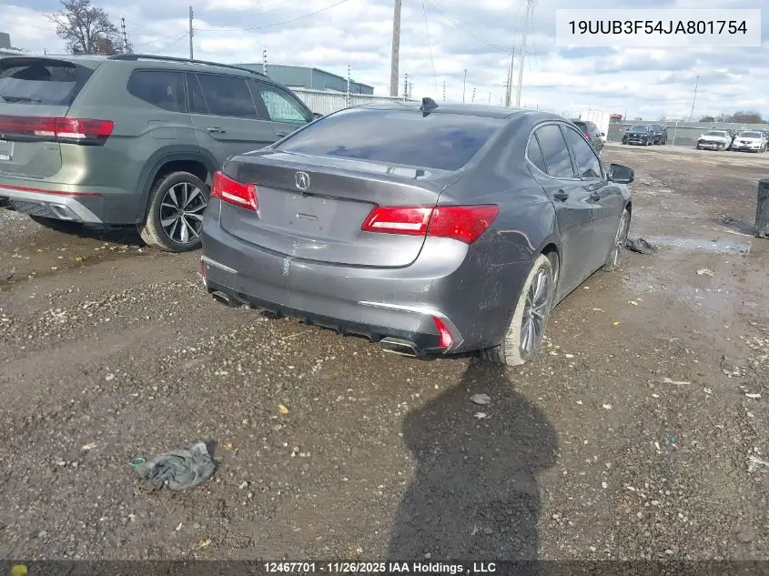 19UUB3F54JA801754 2018 Acura Tlx