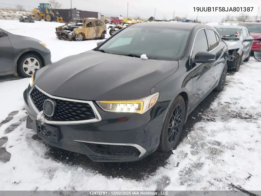 19UUB1F58JA801387 2018 Acura Tlx Tech