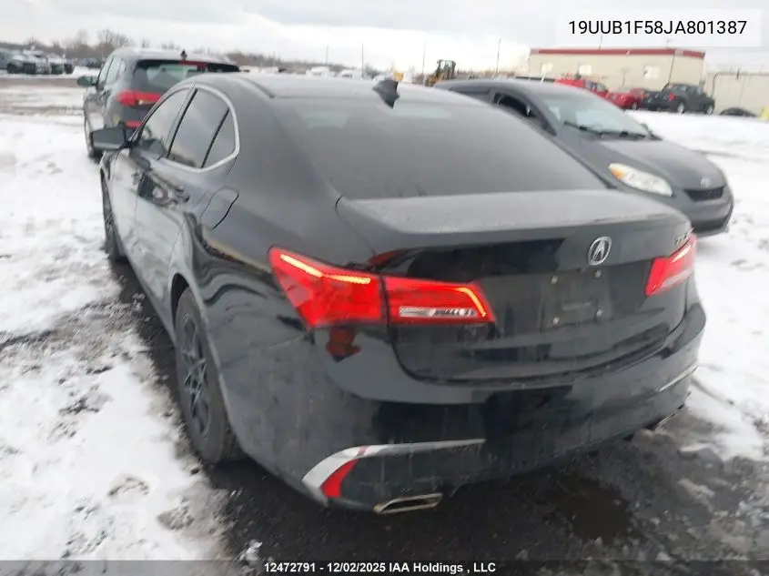 19UUB1F58JA801387 2018 Acura Tlx Tech