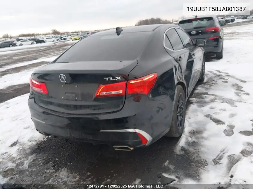 19UUB1F58JA801387 2018 Acura Tlx Tech